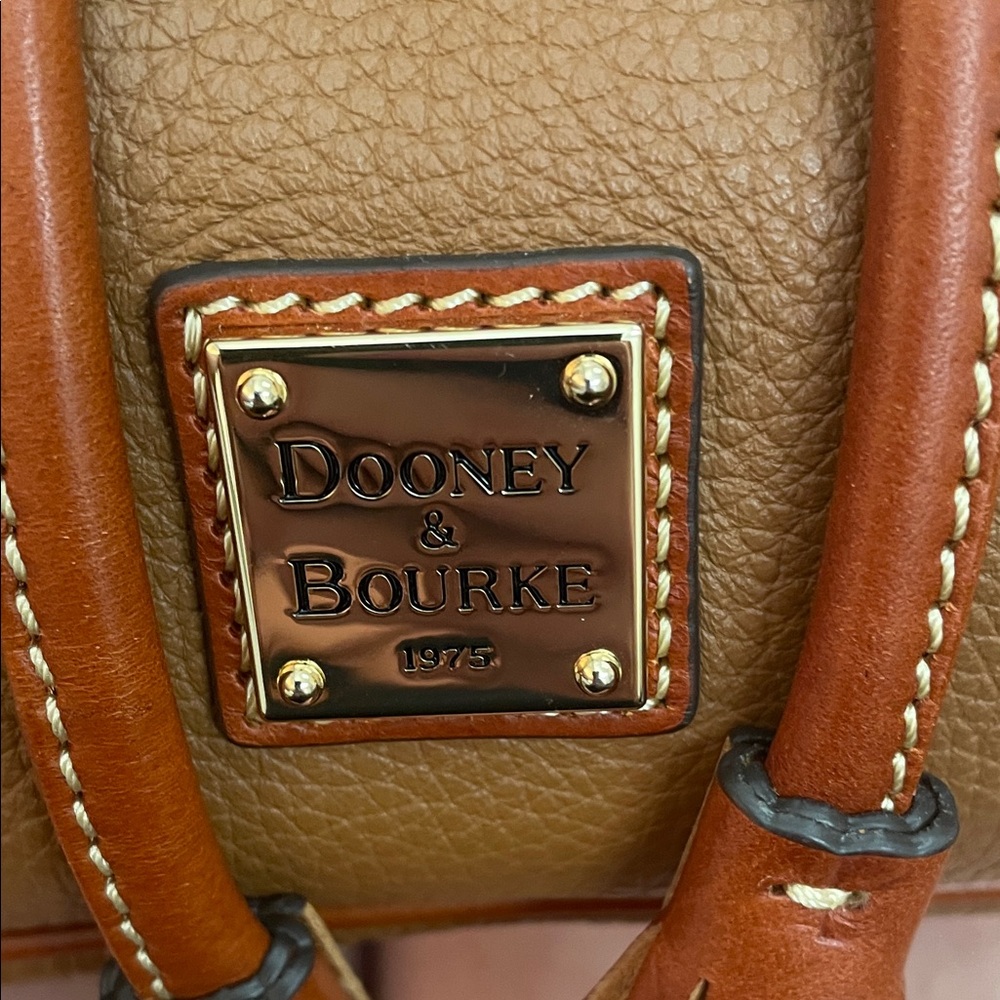 Dooney & Bourke Brown Leather Backpack - Picture 2 of 3